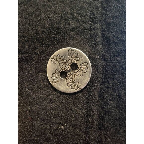 Vintage Alison Sheri Jacket Women's XL Black Boiled Wool Embroidered Boho Fairy - Picture 5 of 5